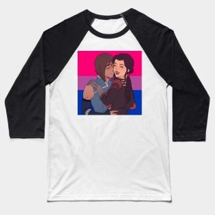 Korrasami Bisexual Flag Baseball T-Shirt